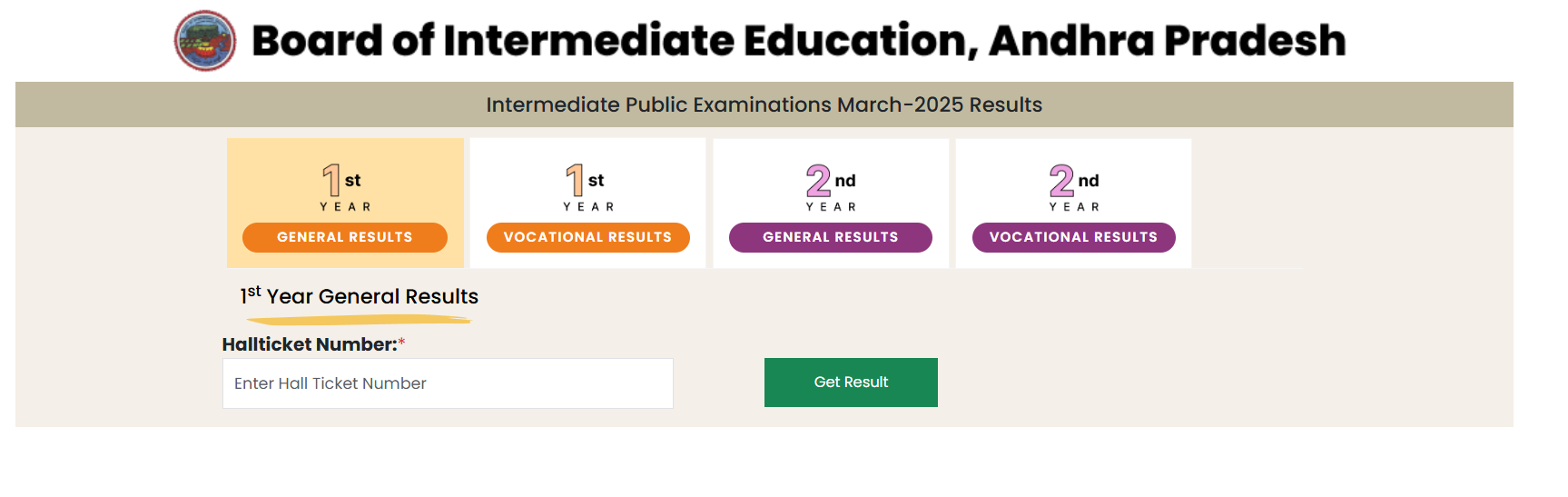 AP Inter Results 2025